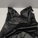 Guanouhy Women's Fashion Ruched Bodycon Dress Sleeveless Sexy One Shoulder Wrap Satin Belted Cocktail Dresses, Large