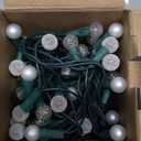 Globe String Lights, 70 LED Mix-Ball Fairy Lights Plug in UL Listed Christmas Tree Lights 19Ft Christmas Outdoor Indoor Fairy Lights for Bedroom Tree Patio Party Garden Wedding, Warm White