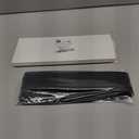 2 Pack Flexible Kitchen Stove Gap Covers, Silicone Gap Fillers Between Counter and Stovetop, Oven, Washer, Dryer, Easy to Wipe, Food Grade (Black, 21 Inches)