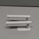 2 Pack Adhesive Curtain Holdbacks - No Drill Curtain Tie Backs & Hooks (White)