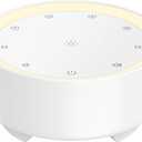 Kipcush White Noise Machine for Sleeping, 20 Soothing Sounds Including White Pink Brown Noise, Fan and Nature, Custom Shortcut Buttons, Dimmable Night Light, 8 Hour Timer, USB Powered