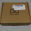 homdiy 10 Pack Black Cabinet Knobs Round Kitchen Cabinet Knobs Metal Black Dresser Knobs Zinc Cabinet Handles for Desk Drawers Cupboard Hardware