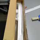 White Finish Wooden Cheval Bedroom Free Standing Floor Mirror