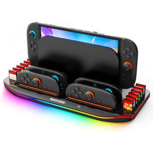 RunSnail Charging Dock for Nintendo Switch 2 with 12 Game Card Storage Slot