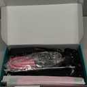 Pilates Bar Kit with Resistance Bands, Multifunctional Pilates Bar for Women & Men with Heavy-Duty Metal Adjustment Buckle, Pilates Home Equipment for Full BodyWorkouts (Pink)