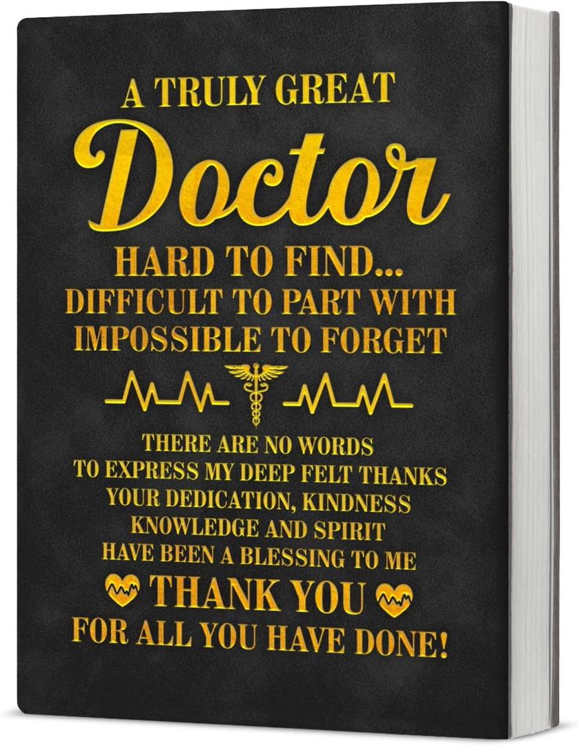 Doctor Appreciation Gifts Notebook Journal for Women Men Thank You Gifts for Doctors Retirement Birthday Christmas, Writing Journal