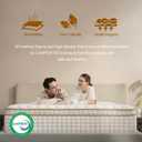 Full Size Mattress,12 Inch Hybrid Full Mattress in a Box with Memory Foam and Pocket Spring for Pressure Relief & Comfort Sleep & Zoned Support, Medium Firm,CertiPUR-US