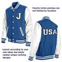 2 x FANCIBAND 4.5 Inch Chenille Varsity Letter Patches White Iron On Letters Letterman Jacket Patches for Clothing Jacket Hoodie Varsity Bag Q