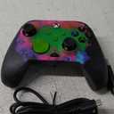 PDP Gaming REMATCH GLOW Enhanced Wired Controller: Licensed Xbox Series X|S Gamepad, Xbox One, Windows PC, Mappable Back Buttons, Audio Control, Customizable Companion App: Space Dust Glow in the Dark