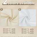 HOTGODEN Medium Weight 100% Cotton Muslin Fabric: 59 inch x 2 Yards Bleached Muslin Linen Fabric Material for Sewing Material Apparel Cloth 