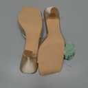 Mostrin Nude Mesh Kitten Heels for Women Open Square Toe Mule Heeled Sandals with Bow Slip On Backless Dress Shoes for Wedding Party Holiday Size 8