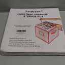 Sattiyrch Plastic Christmas Ornament Storage Box with Trays, Customizable Dividers, Dust-Proof Durable Ornament Organizer Holder, Christmas Storage Containers, Holds 64 x 3 Ornaments