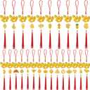 Kigeli 26 Pcs Chinese New Year Horse Decorations Lunar New Year Ornaments 2026 Good Luck Fortune Ornaments Red Tassel Decorations with Symbolizing Wealth, Health, and Success Hanging Decor for Home