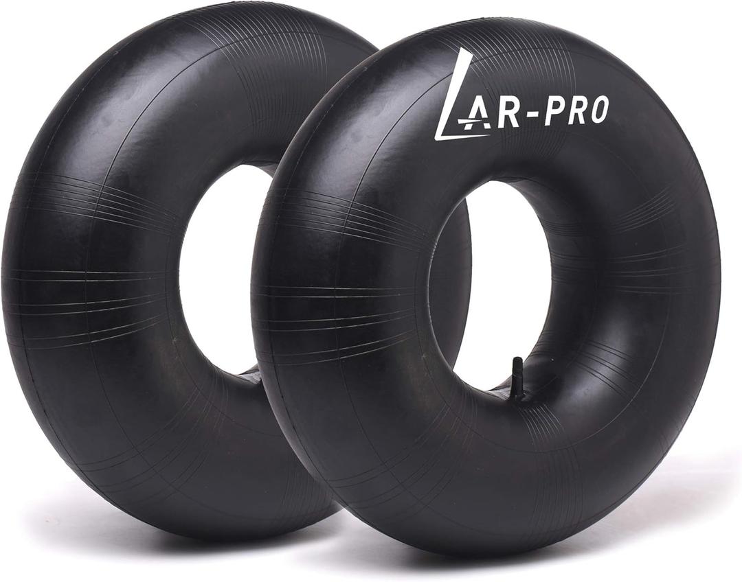 AR-PRO 13 x 6.50-6'' Heavy Duty Replacement Inner Tube with TR-13 Straight Valve Stem (2-Pack) - for Wheelbarrows, Razor Quad 1-18, Dirt Bike, ATV, Mowers, Hand Trucks and More