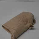 Light Brown Curtain with Scalloped Edge, 82" × 60"