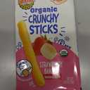 Earth's Best Organic Baby Food, Dissolvable Teething Snack for Babies 6 Months and Older, Strawberry Banana Crunchy Sticks, .56 oz Pack (Pack of 5)BBD 06/26/2026