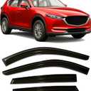2017-2025 Tape-On Rain Guards for Mazda CX-5 Side Window Visor Deflectors Sport Touring Grand Touring Signature Durable Vent Shades 2018 2019 2020 2021 2022 2023 2024 CX5