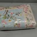 jinchan Floraison Hallway Runner 2x6 Multi Floral Soft Machine Washable Rug Non Slip Low Pile Boho Stain Resistant Botanical Rugs for Bedroom Kitchen Floor Living Room Beige/Blue