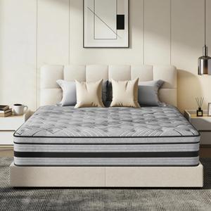 Gunugu Twin Mattress,12 Inch Twin Size Mattress in a Box, Memory Foam Hybrid Twin Mattresses with Individual Pocket Spring for Motion Isolation & Silent Sleep, Lumbar Support & Pressure Relief, Medium Firm