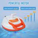 YOKING Automatic Pool Cover Pump, 1/4 HP 1500GPH Swimming Pool Submersible Water Sump Pump, 115/230V with 26ft Power Cord and 2 Adapters Water Removal for Pool, Hot Tub, Pond