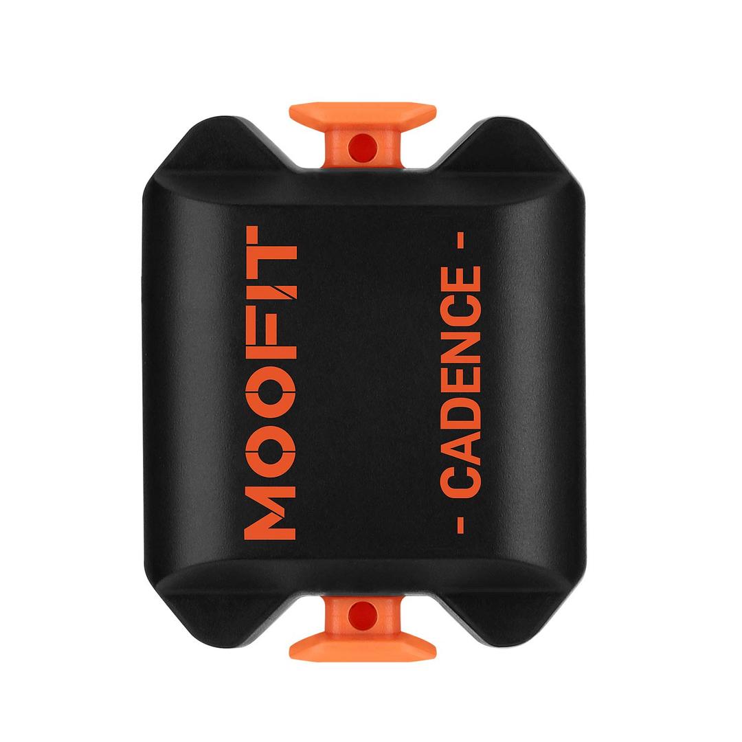 moofit Cadence Sensor Bluetooth/ ANT+ IP67 Waterproof Wireless RPM Cycling Spin Bike Cadence Sensor for Wahoo/ OpenRider/ Endomondo/ TacX/ TrainerRoad (MooFit app Unavailable)