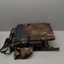 Heated Hunting Blind Chair, 360 Swivel Foldable Camo Padded Hunting Seat, Portable Duck Turkey Deer Chair with Strap for Outdoor Camping Fishing, Supports to 330 LBS, Battery Not Included