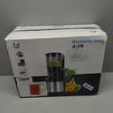 Cold Press Juicer, 5.8" Wide Feed Chute Juice Extractor Machine with 400W, High Juice Yield, Slow Masticating Juicer for Whole Vegetables & Fruits, Silver Gray