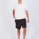 Real Essentials 5 Pack: Men's Dry-Fit Short Sleeve Crew Neck T Shirts Fitness Running Gym Workout Cool Exercise Athletic Tee (White, XL)
