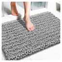 Bathroom Rugs Non Slip Washable - Ultra Soft Absorbent Chenille Bath Mat, Quick Dry Shaggy Floor Carpet for Tub Shower, Gray Home Decor Accessories
Amazon's Choice