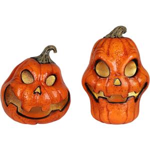 COLLECTIVE HOME - Haunted Talking Pumpkin Pair Halloween Decoration, Motion Activated Sensor with Spooky & Funny Dialogues, Indoor Animated Prop for Home, Party, Haunted House Decor COLLECTIVE HOME - Haunted Talking Pumpkin Pair Halloween Decoration, Motion Activated Sensor with Spooky & Funny Dialogues, Indoor Animated Prop for Home, Party, Haunted House Decor