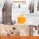 15 Sets Maple Syrup Tapping Kit, 15 Tree Taps, 15 Collection Bag with Lid (5 L), 15 Silicone Plug, 32.8 Ft Tube, BPA Free Maple Tree Tapping Kit Supplies for Experts Beginners