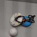 Aktor E-TPU Dog Balls, Interactive Dog Toys Tug of War, Teething Toys for Boredom to Keep Them Busy, Indestructible Dogs Toy for Dogs 2 Types (5 inch, Lemon-Blue)