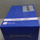 Tiawudi 12 Pack Plastic Storage Bins, Multi-Use Organizer Bins, Pantry Organizer, Clear Storage Containers for Home, Kitchen, Office, Cabinet, Shelf and Fridge Organization