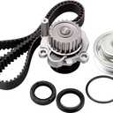 OCPTY Timing Belt Kit with Water Pump Replacement 1999-2005 For Volkswagen Beetle l4 2.0L For Golf l4 2.0L 1999-2005 For Volkswagen For Jetta l4 2.0L Replaces TBK296 WP9020 WP180-2220