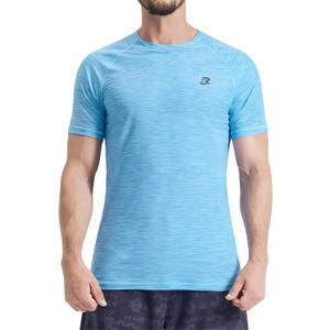 EZRUN Men's UPF 50+ Swim Shirt Quick Dry Rash Guard | UPF 50+ gradient shirt blocks harmful UV rays. Quick-dry, chafe-free fabric is perfect for surfing, gym & beaches