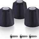 Shower Knobs 3 Piece Replacement Compatible with Price Pfister Windsor Tub and Shower Faucets,Shower Faucet Handle Replacement,3 Pieces Hot Cold and Diverter Shower Handles Replacement (Matte Black)