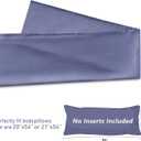 Leeden Body Pillow Cover, 100% Cotton, 800 Thread Count Pillowcase, Soft Breathable Long Pillow case for Adults Pregnant Women, Envelope Closure (Steel Blue,21"x 54")