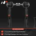A-Premium 2 x Front Outer Tie Rod Ends, Compatible with Nissan Sentra 2007 2008 2009 2010 2011 2012
