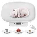 Digital Small Animals Scales for Weighing with Tape Measure, Puppy Whelping Scale Weigh Your Kitten, Rabbit with High Precision, Multifunction Electronic Baby Scales for Small Dogs Cats Crawl Pet