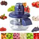 Automatic Grape Peeler Machine, Electric Garlic & Cherry Tomato Peeler for Small Fruits Peeling Tool for Home Kitchen (Blue)