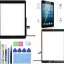 for iPad 9 (9th Generation 2021) Screen Replacement Touch Digitizer Glass 10.2 Inch Model A2602 A2603 A2604 A2605 with Home Button +Toolkit.