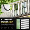UNISHADES Top Down Bottom Up Cellular Shades Cordless Honeycomb Blinds for Indoor Windows, for Windows Size (26" W 64" H) Colour (White - Blackout)