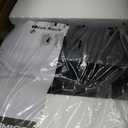 Kitsure Dish Drying Rack for Kitchen Counter, Stainless Steel Sink Organization and Storage Essentials with Cutlery Holder, Home and Appartment Decor, 12''W x 15.5''L, Black