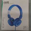 noot products Kids Headphones K11 Foldable Stereo Tangle-Free 5ft Long Cord 3.5mm Jack Plug in Wired On-Ear Headset for iPad/Amazon Kindle,Fire/Boy/Girl/School/Laptop/Tablet(Skyline Blue)