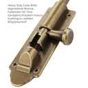 Heavy Duty Cane Bolts for Gates Oil Rubbed Bronze,Drop Bolts for Gates,Garage Bolts Solid cast Copper Choose Bilyglewarwof(10inch)