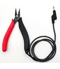 Grounded Pliers – Tronex Short Needle Nose (Standard Handle) For Micro Welders