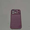 Polka Dot Phone Case for iPhone 17 Pro Cute Fashion Pattern Case 6.3", Aesthetic Trendy Stylish Print Design Women Girly Cover Camera Protective Gloss Soft Slim Shockproof TPU Funda, purple