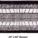 Better Trends Radiance Collection 20" x 60" Runner Kitchen Rug in Brown