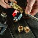 20 PCS 1/4 Pipe Plug, Hex Counter Sunk Pipe Plugs 1/4" NPT Plug Internal Hex Socket Thread Plugs Kit for Water Gas Oil Pipes