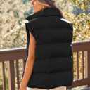 AUTOMET Womens Puffer Vests Fall Fashion Jackets Puffy Outfits 2026 Trendy Sleeveless Coats Outerwear Winter Clothes (Black, M)